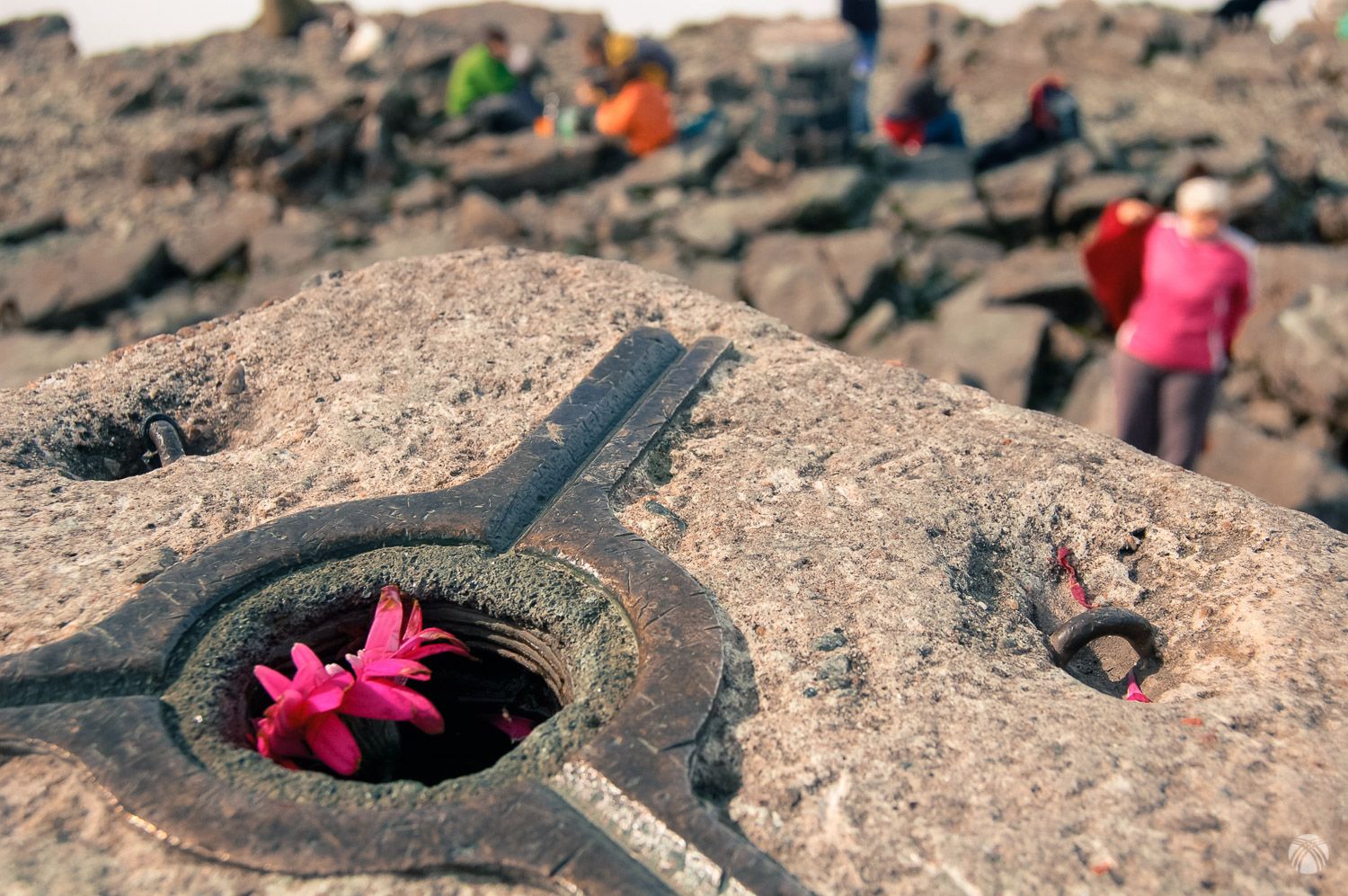 Vértice geodésico en la cima del Ben Nevis